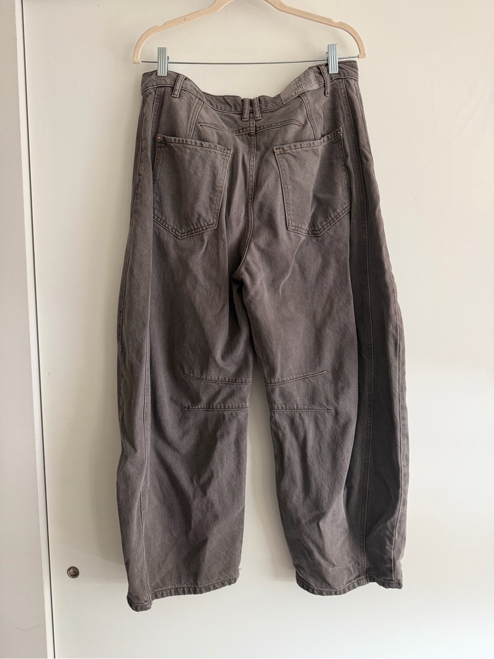 We The Free Wide-Leg Button-Fly Gray Jeans - Picture 5 of 6